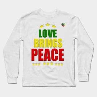 Peace & Love, Good Vibes, Reggae, Jamaica, Rasta Long Sleeve T-Shirt